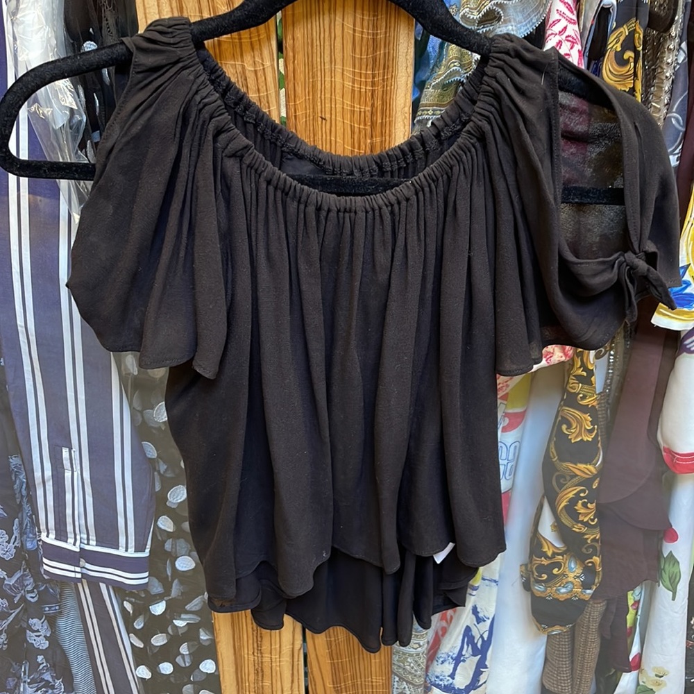 Black Blue Life by Planet Blue Top size XS